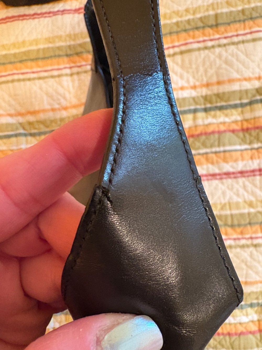 Vintage Gucci Jackie Black Leather with Silver Hardware - as is - repaired - Picture 10 of 13